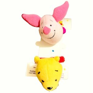 Girls Hair Scrunchies Winnie Poo and Piggy Hair Ties
